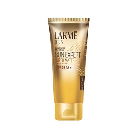 Lakme 9 TO 5 Sun Expert Super Matte Sunscreen SPF 25 PA+++ Lotion 50ml