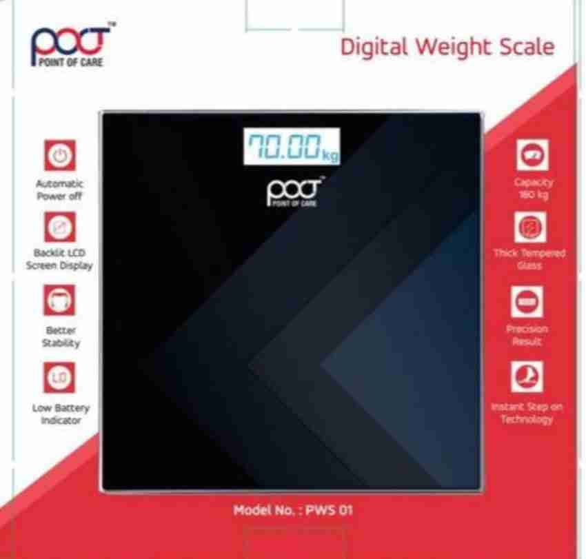 POCT Electronic Personal/Bathroom Digital Weighing Scale 1s