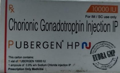 Pubergen HP 10000IU Powder for Injection