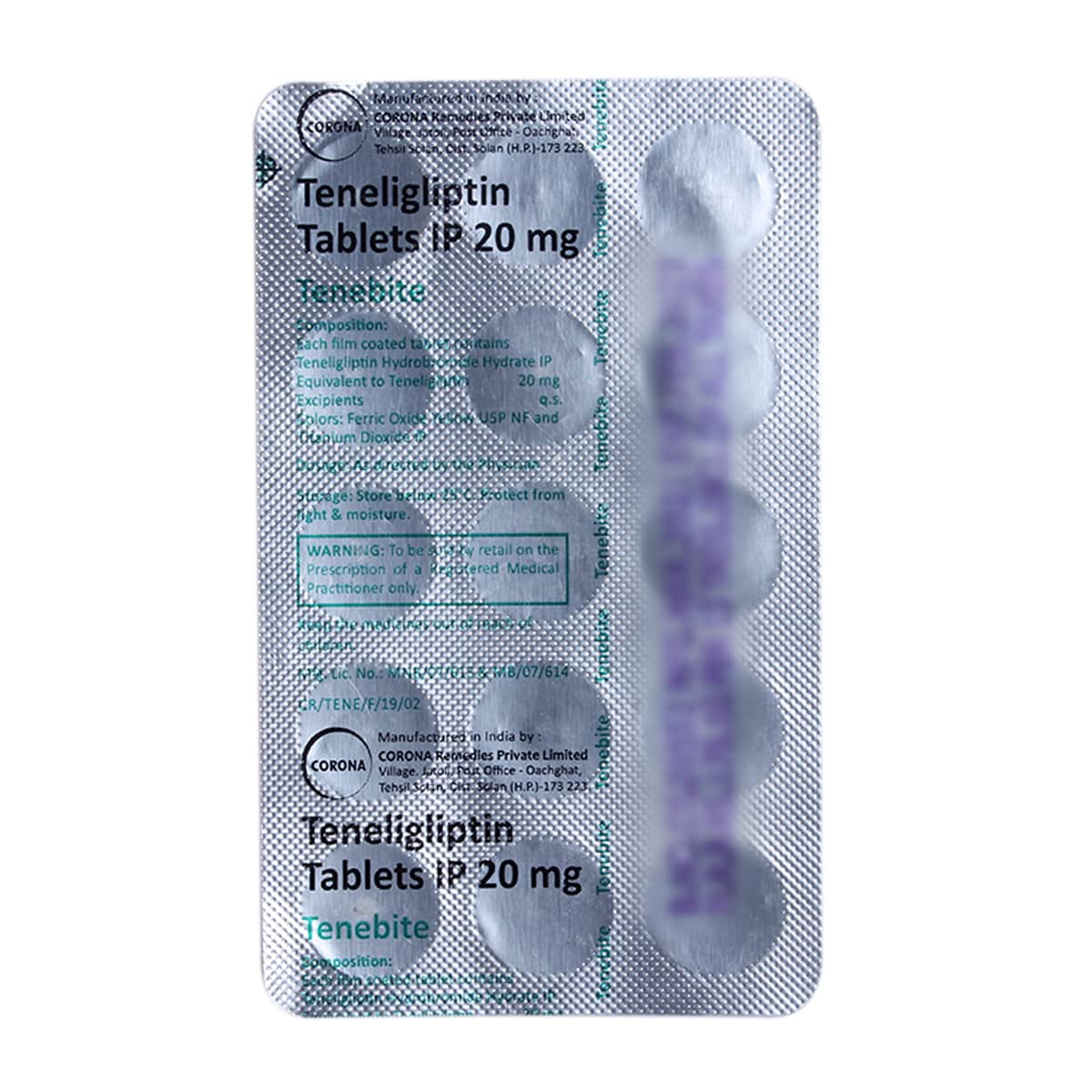 Tenebite 20mg Tablet 15s