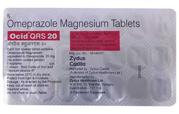 Ocid QRS 20mg Tablet 20s