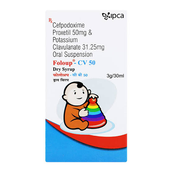 Foloup CV 50mg/31.25mg Dry Syrup 30ml
