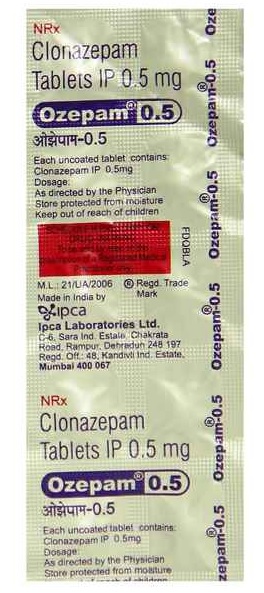 Ozepam 0.5mg Tablet