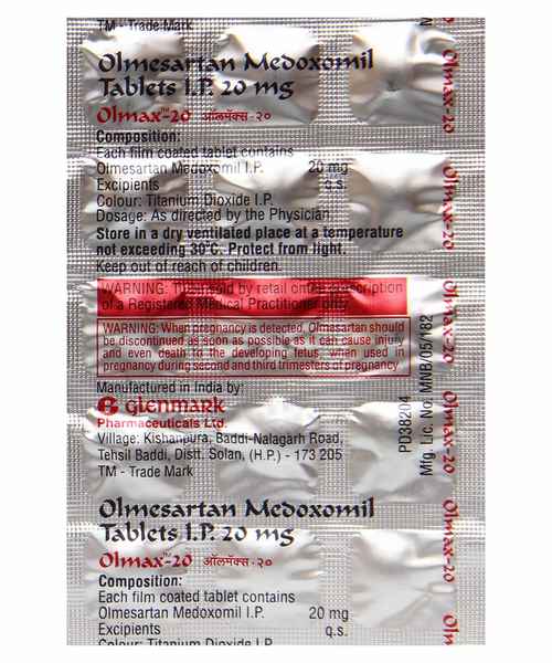 Olmax 20mg Tablet