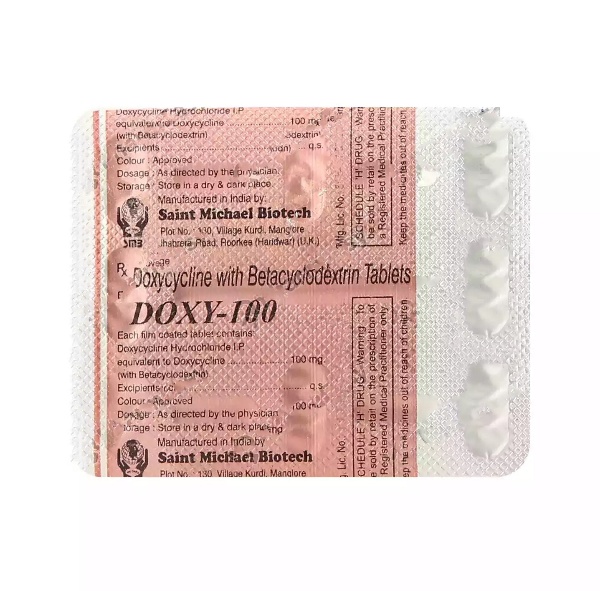 Doxy 100mg Tablet 8s
