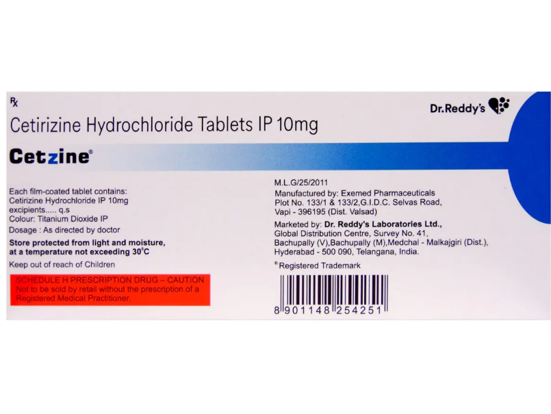 Cetzine 10mg Tablet 15s