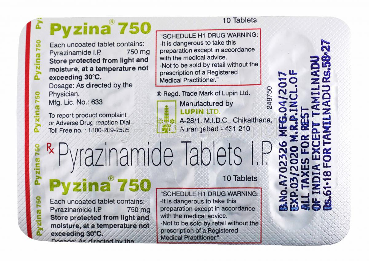 Pyzina 750 Tablet 10s