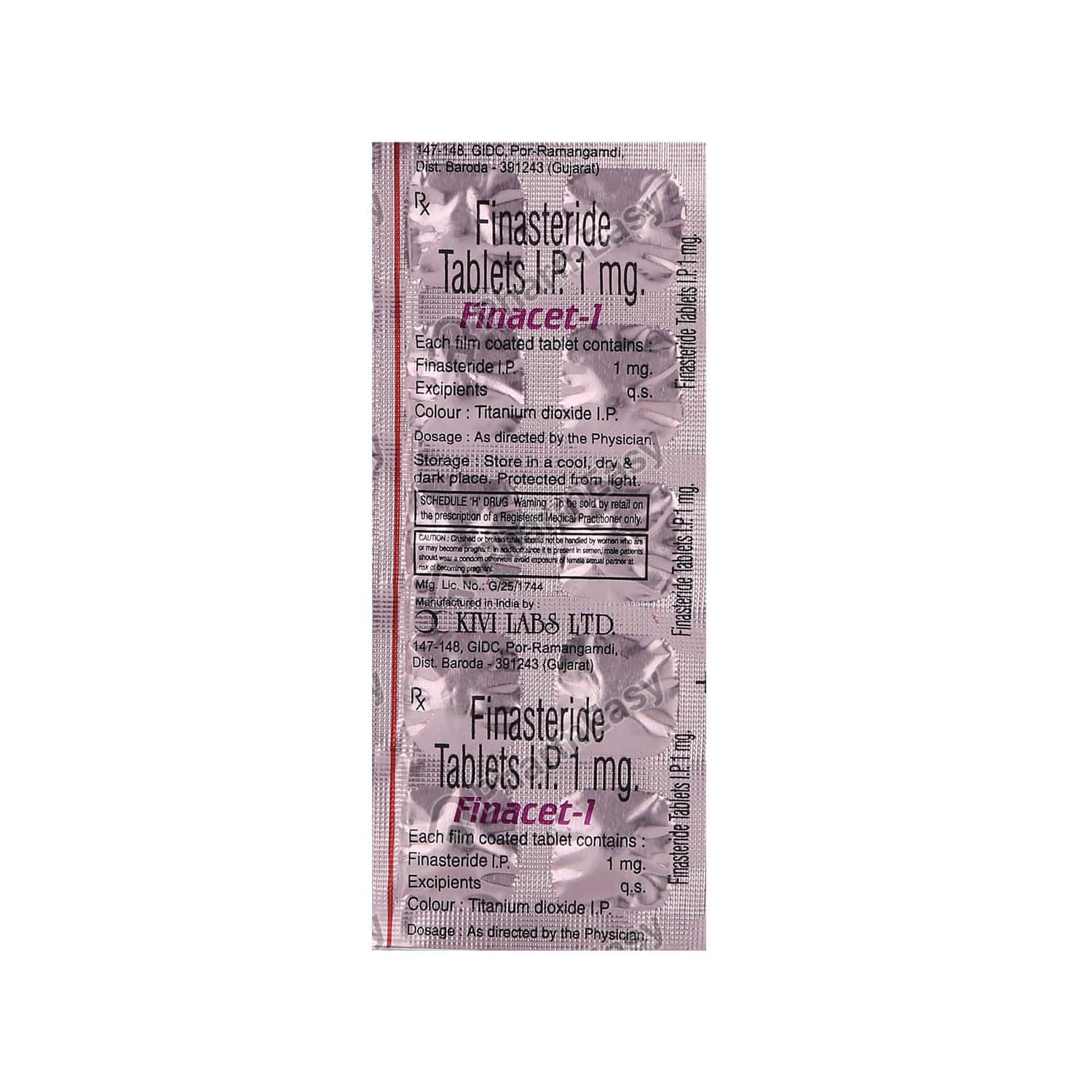 Finacet 1mg Tablet 10s