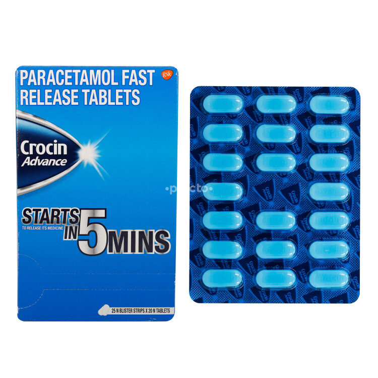 Crocin Advance 500mg Tablet 20s
