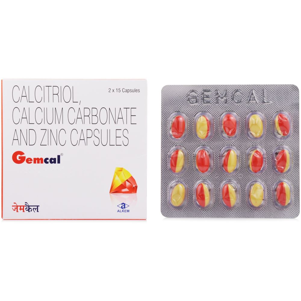 Gemcal Soft Gelatin Capsule 15s