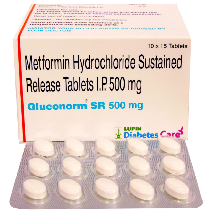Gluconorm 500mg Tablet SR 15s
