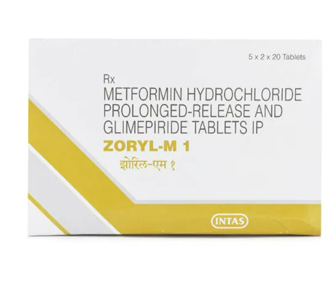 Zoryl M 1mg/500mg Tablet ER 20s