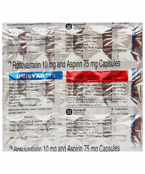 Unistar 10mg/75mg Capsule 15s