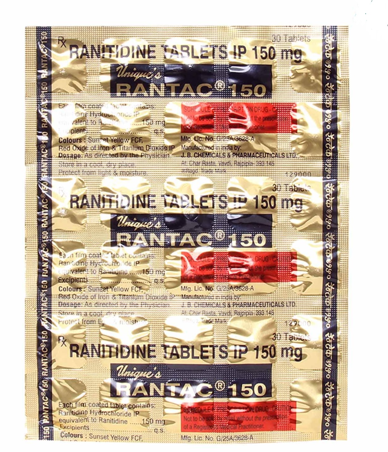 Rantac 150mg Tablet 30s