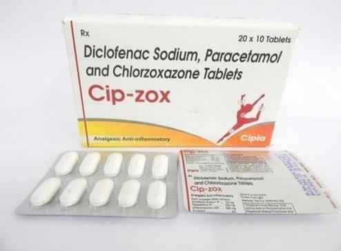 Cip-Zox 250 mg/50 mg/325 mg Tablet MR 10s