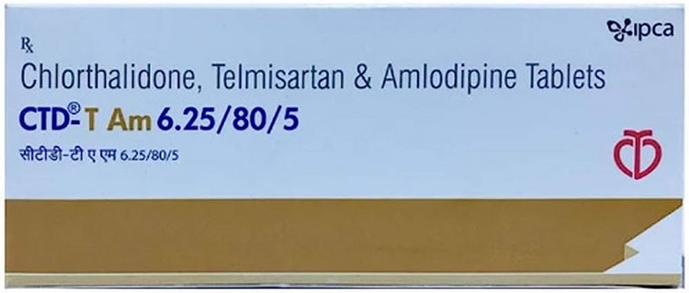 CTD T AM 6.25/80/5 Tablet 10s