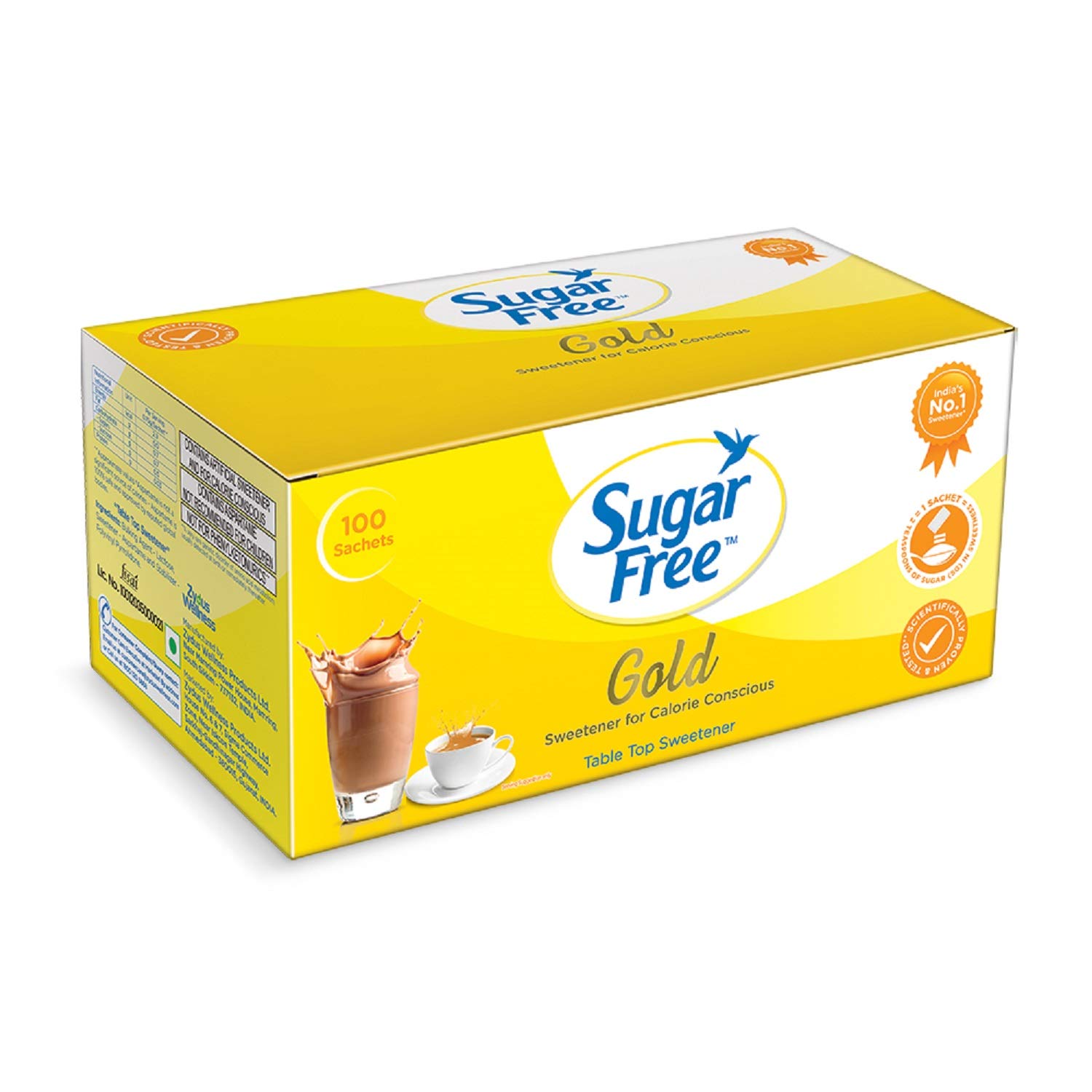 ZYDUS SUGAR FREE GOLD SACHET 100s