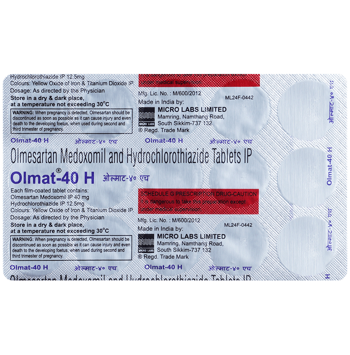 Olmat 40mg H Tablet 10s