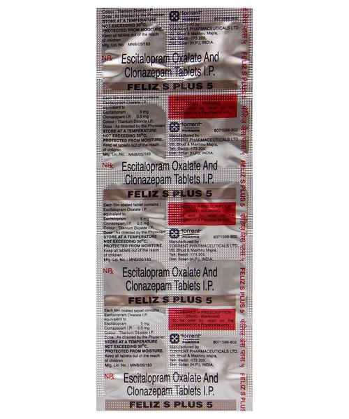 Feliz S Plus 0.5mg/5mg Tablet 10s