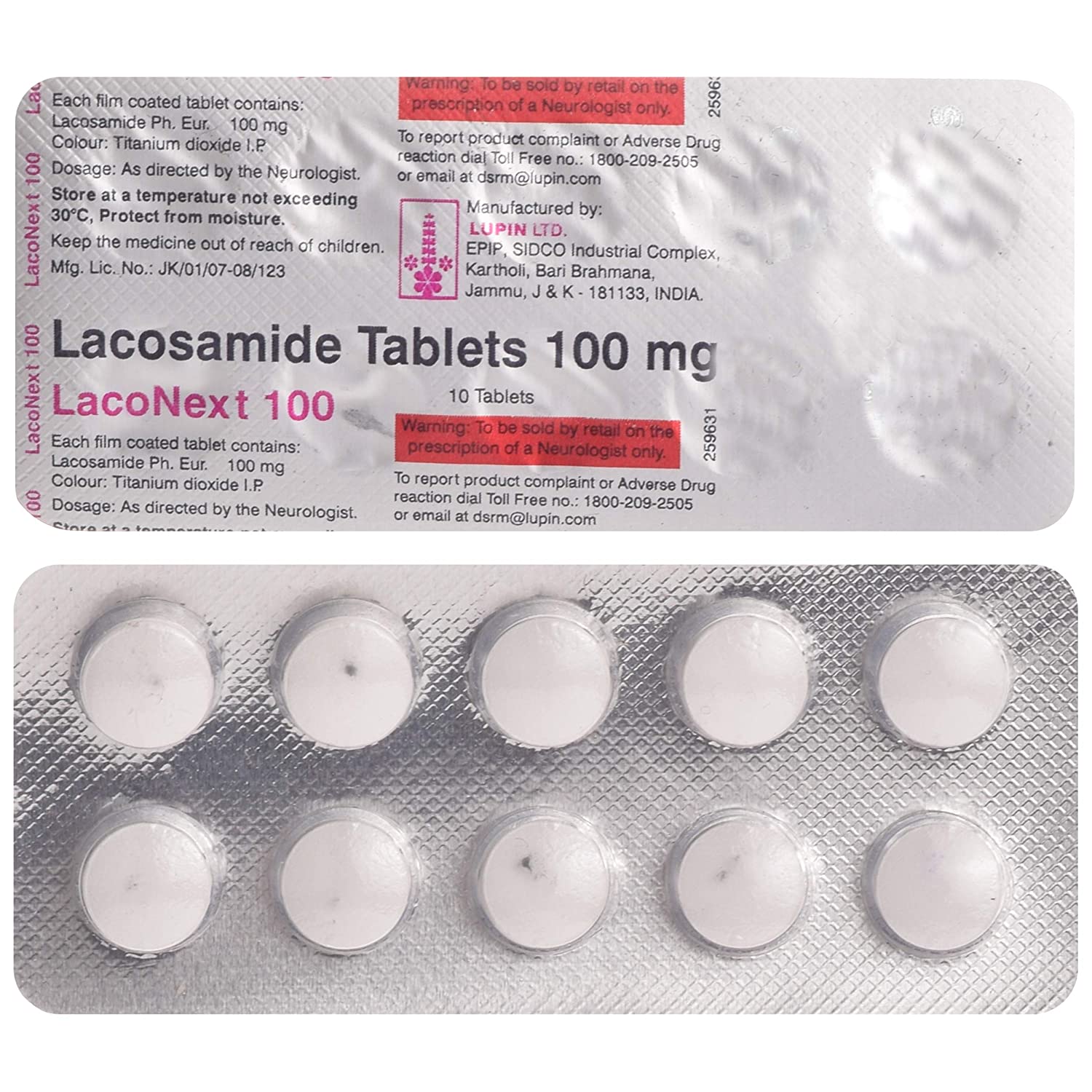 Laconext 100mg Tablet 10s