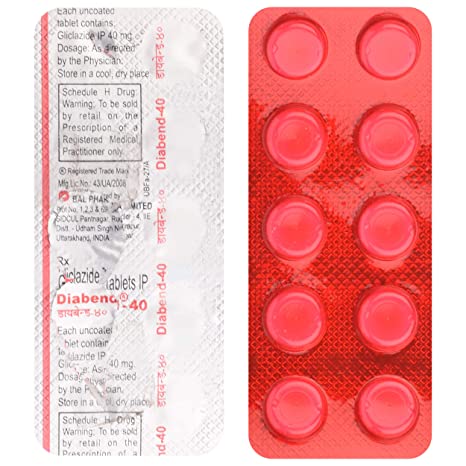 Diabend 40mg Tablet 10s