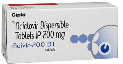 Acivir 200mg Tablet DT 10s