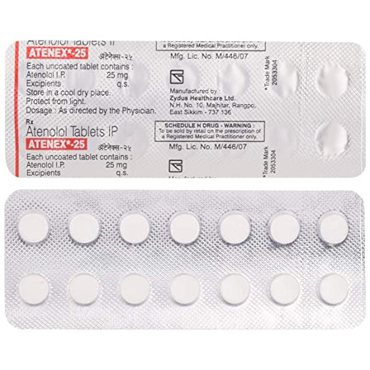 Atenex 25mg Tablet 14s