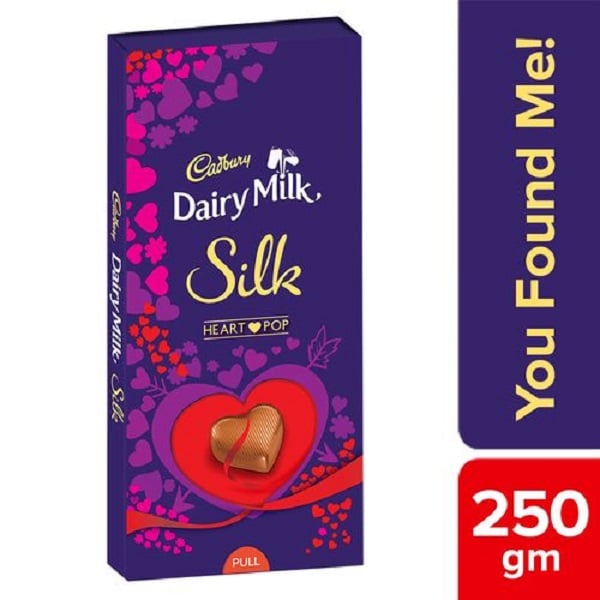 Cadbury Dairy Milk Silk Heart Blush Chocolate 250gm