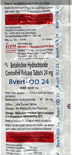 Bvert OD 24mg Tablet 10s
