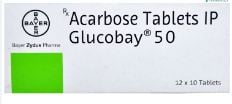 Glucobay 50mg Tablet 10s