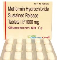 Gluconorm 1gm Tablet SR 15s