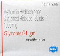 Glycomet 1gm Tablet SR 15s