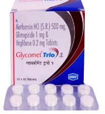 Glycomet Trio 1 Tablet SR