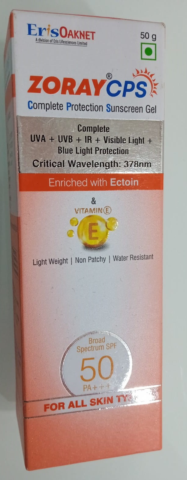 Zoray Cps Complete Protecion Sunscreen Spf 50 Pa+++ Gel 50gm