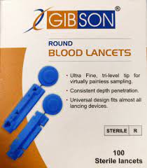 Gibson Flat Blood Lancet 100s