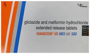 Diamicron XR Mex 60mg/500mg Tablet 15s