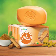 Godrej No 1 Sandal Turmeric Soap  4s+1s 100gm