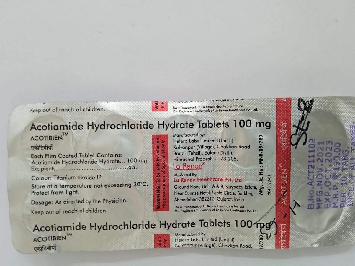 Acotibien 100mg Tablet 10s