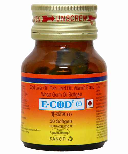 E COD Omega Vitamin E Softgels 30s