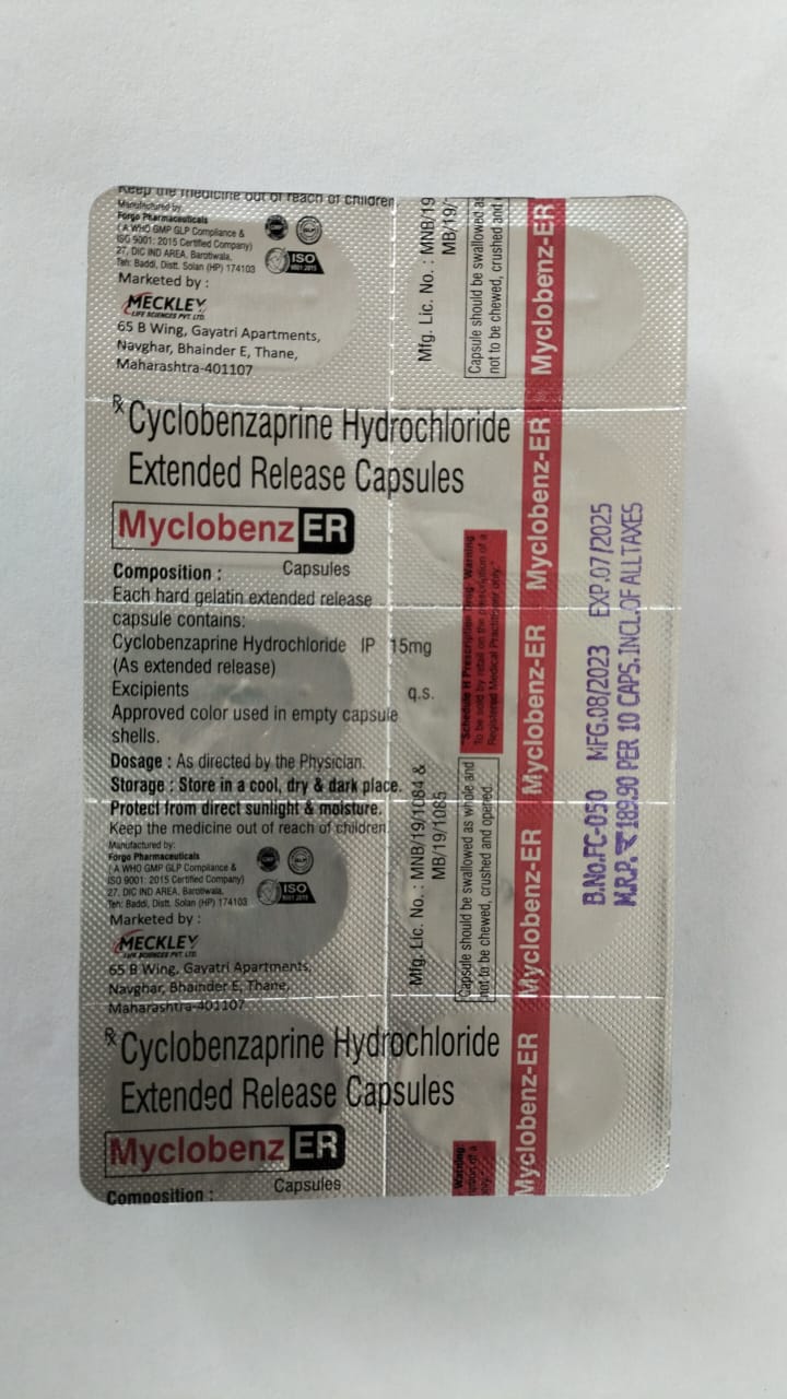 Myclobenz 15mg Capsule ER 10s