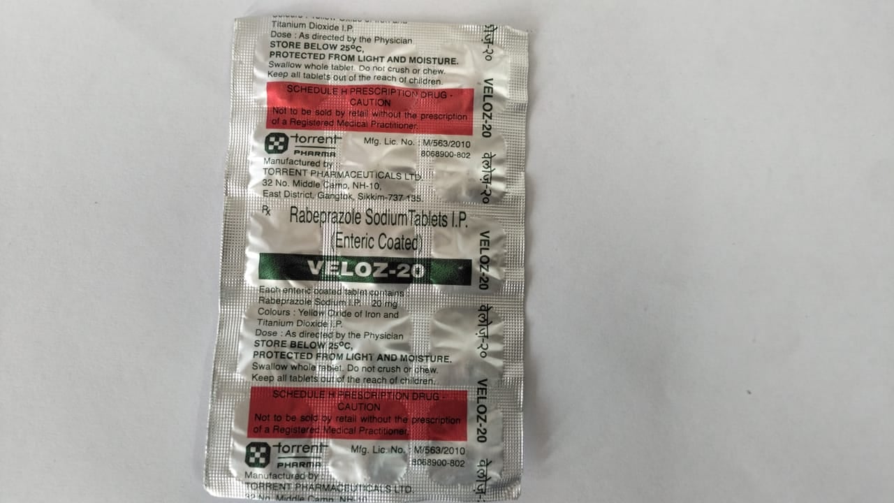 Veloz 20mg Tablet 15s