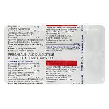 Pregabid D 50mg/20mg Capsule DR 10s