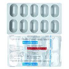 Prixain D 50mg/20mg Capsule 10s