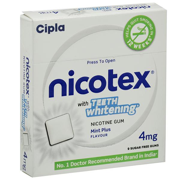 Nicotex 4mg with Teeth Whitening Mint Plus 12s