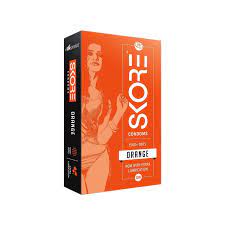 Skore 1500+ Dots Condoms Orange 10s