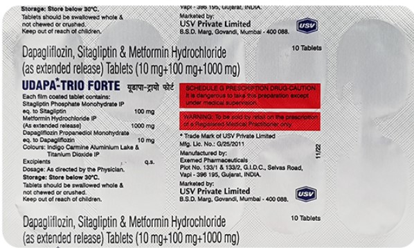 Udapa Trio Forte 10 Tablet 10s