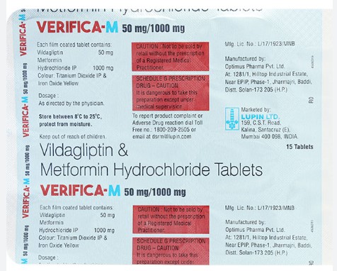 Verifica M 1000mg/50mg Tablet 15s