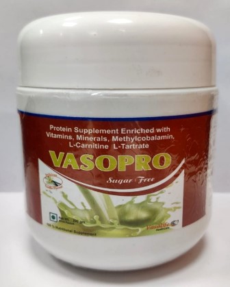 Vasopro Powder Vanilla SF 200gm