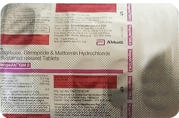 Vogeab GM 2mg/500mg/0.2mg Tablet 10s