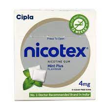 Nicotex 4mg Chewing Gums Ultra Mint Sugar Free 9s